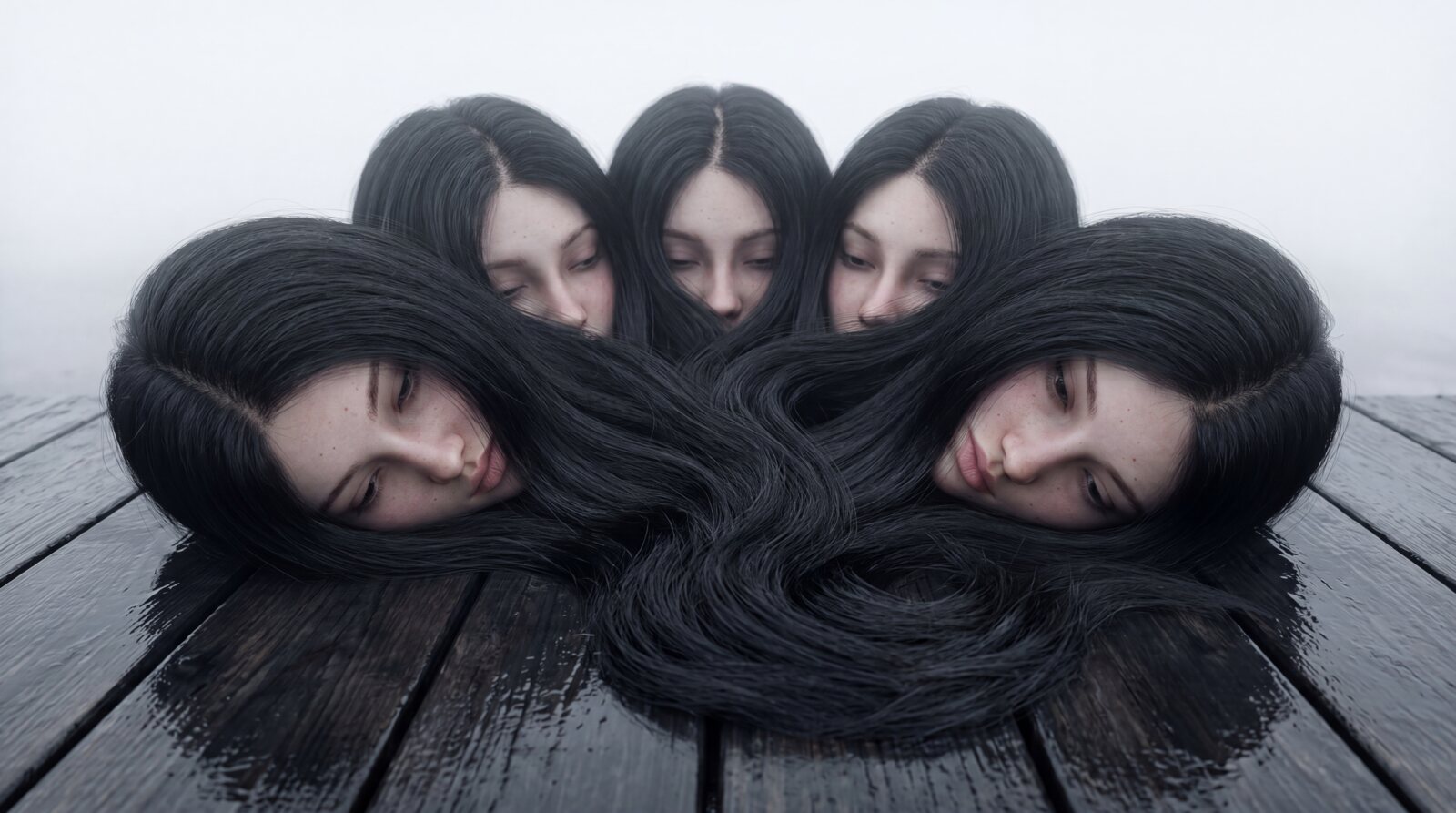 같은 배 — 원형의 머리들